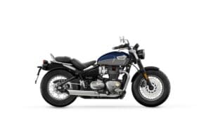 Bonneville Speedmaster MY24 Pacific Blue Silver Ice RHS